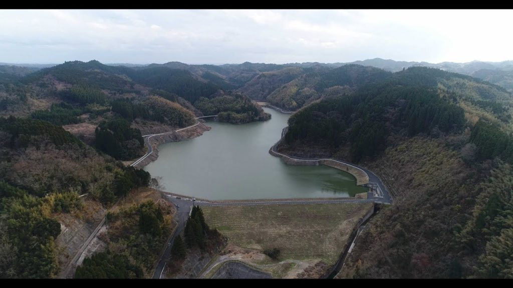 千葉県夷隅郡大多喜町　平沢ダム　otakitown　chiba　Japan　 DJI Phantom 4 Pro　ドローン空撮