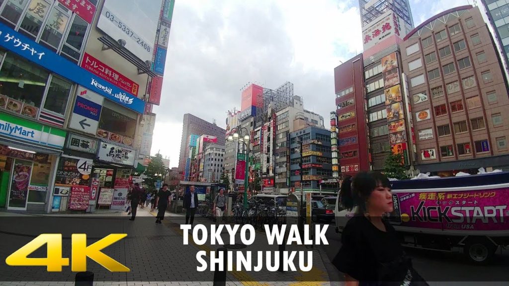 Walking around Shinjuku 新宿, Tokyo - DJI Osmo Mobile 2, 4K