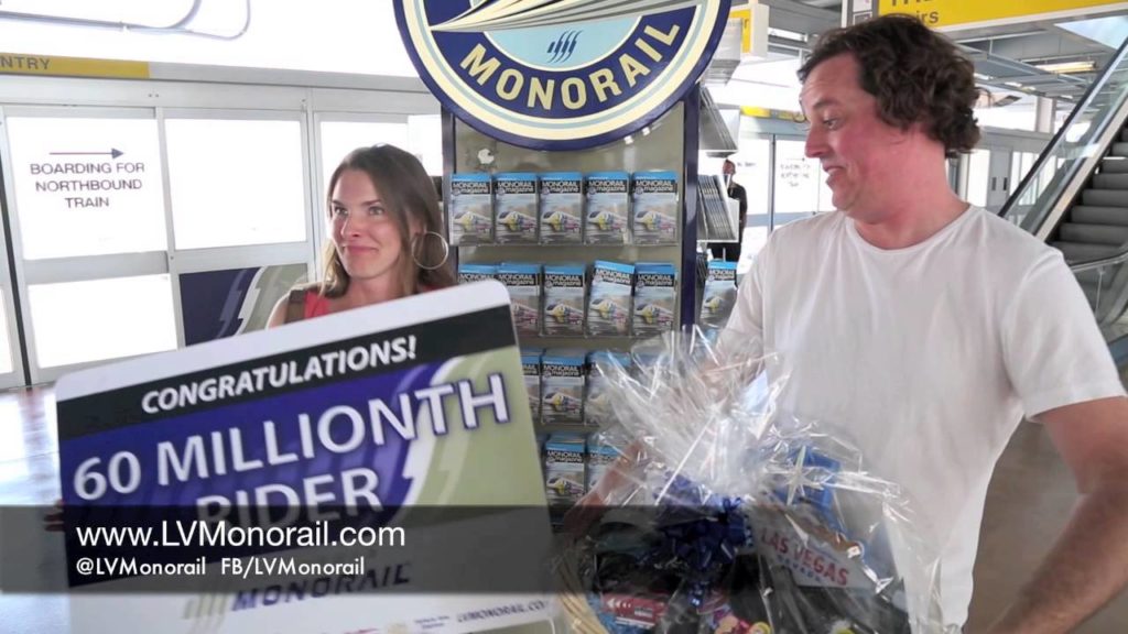 Las Vegas Monorail Celebrates Its 60 MILLIONTH Rider pt. 2