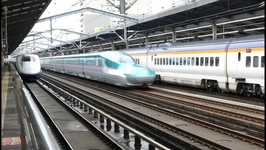 Japan: Bullet Trains / Shinkansen at Utsunomiya Station Japan: Bullet Trains / Shinkansen at Utsunomiya Station
