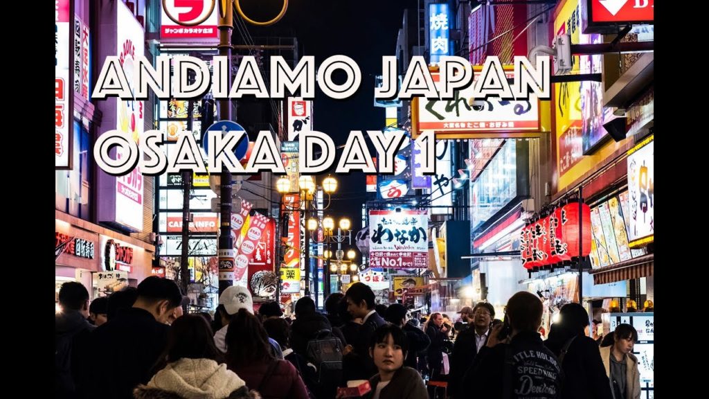 Japan travel first day in osaka