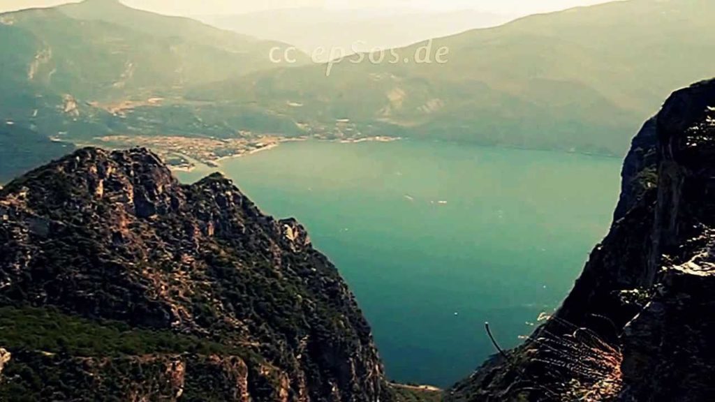 Funny Lago di Garda Lake in Italy of Europe
