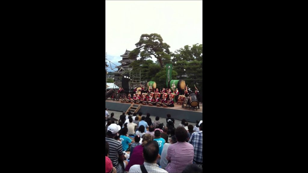 Taiko Drum Festival at Matsumoto Castle Nagano Pref. 30/Jul/2011