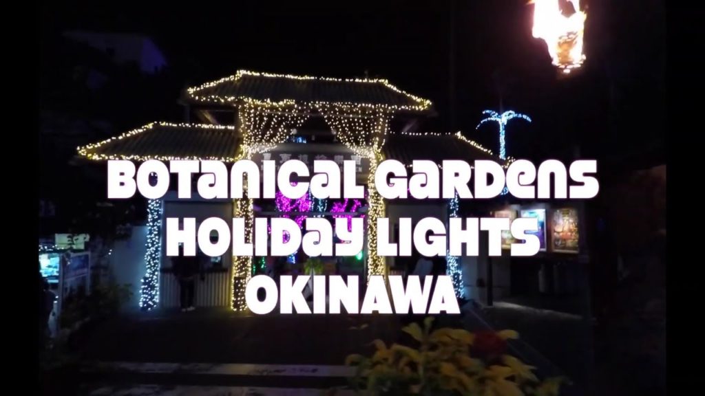 Okinawa botanical gardens holiday lights show