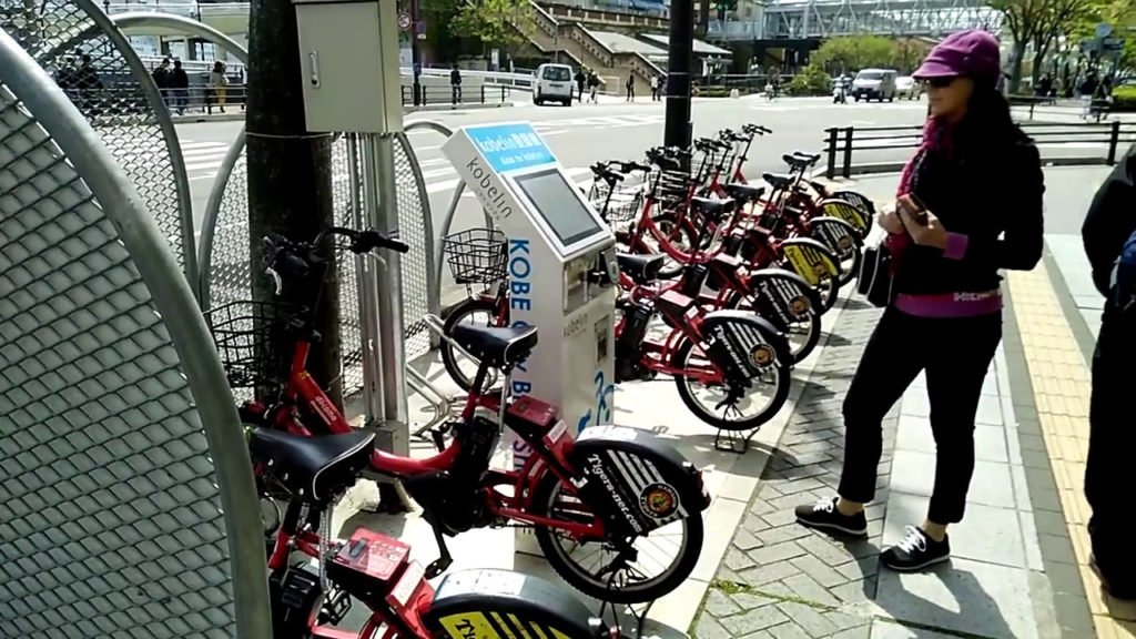 Electric bicycle city hire rental in Kobe, Osaka, Kyoto, Tokyo, Sapporo,  Japan and other locations