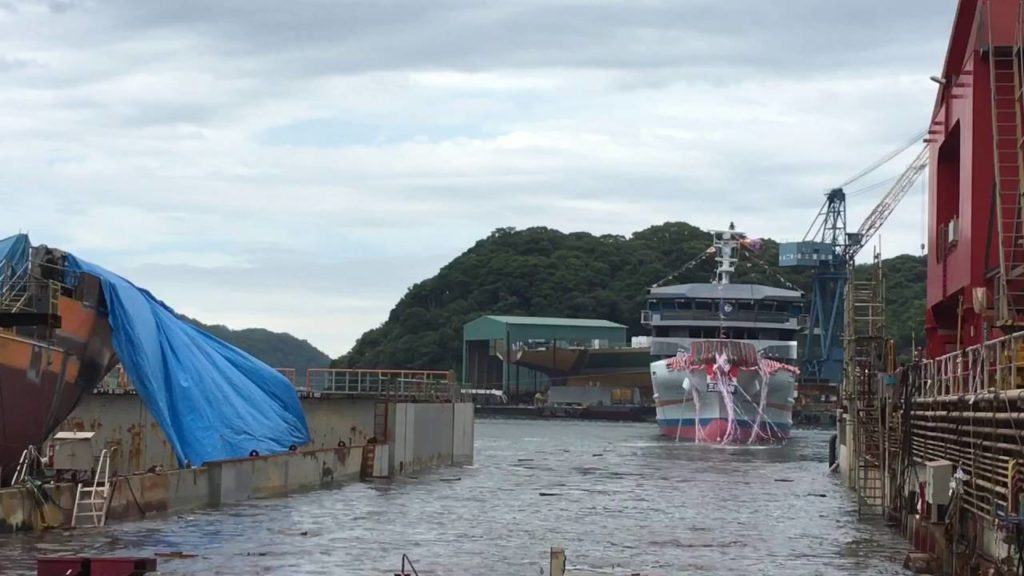 SAIKI CITY「Launchig ceremony Ferry Zamami3」SAIKI HEAVY INDUSTRIES CO.,LTD./大分県佐伯市「進水式 フェリーざまみ3」佐伯重工業 SAIKI CITY「Launchig ceremony Ferry Zamami3」SAIKI HEAVY INDUSTRIES CO.,LTD./大分県佐伯市「進水式 フェリーざまみ3」佐伯重工業