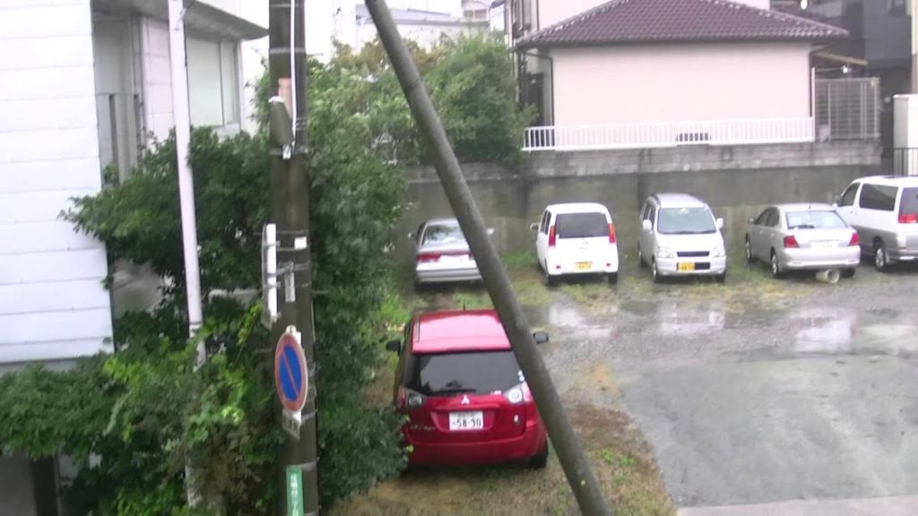 アキーラさん観察①平成23年（2011年）9月21日・台風１５号・浜松上陸3！Typhoon in Hamamatsu,Japan