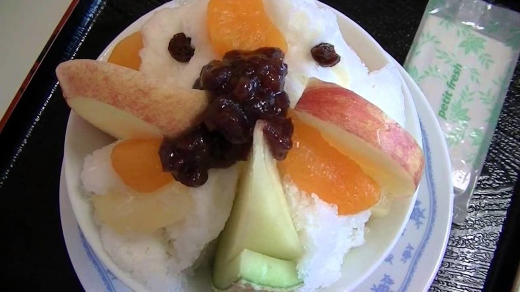 鹿児島名物 白熊を食べてみた！Kagoshima specialty  A white bear was tried!