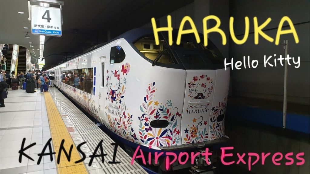 Kansai Airport Express 🚇 JR HARUKA Hello Kitty | KIX Station to Shin-Osaka Train Report