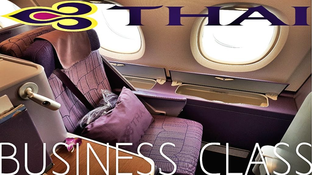 Thai Airways BUSINESS CLASS Bangkok to Tokyo A380