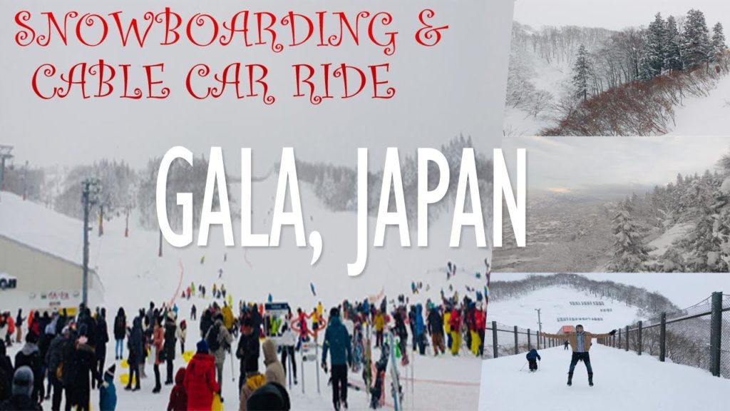 Gala Yuzawa Snow Resort | Snowboarding 🏂 &  cable car ride🚠 | Japan 🇯🇵❄️☃️