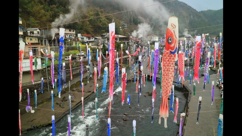 JG☆☆ 4K 熊本 桜の杖立温泉 Kumamoto,Tsuetate Onsen with Sakura