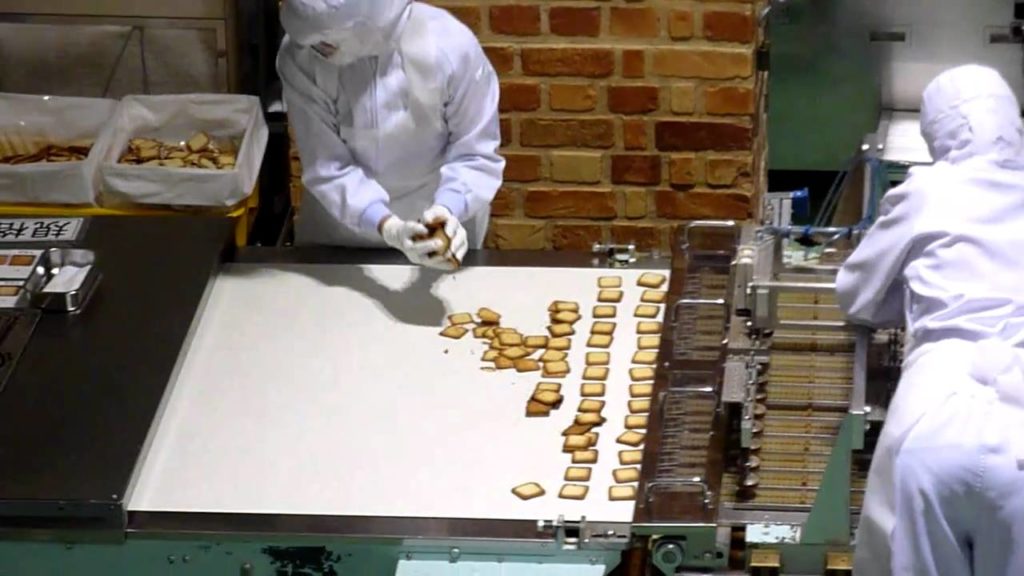 Inside the Ishiya chocolate factory Sapporo Japan