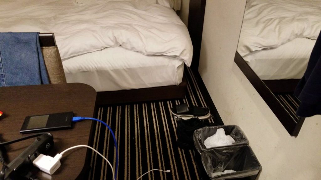 My Room at the APA Akihabara-ekimae Hotel Tokyo Sept 2016  -- Traveling the World from Time to Time