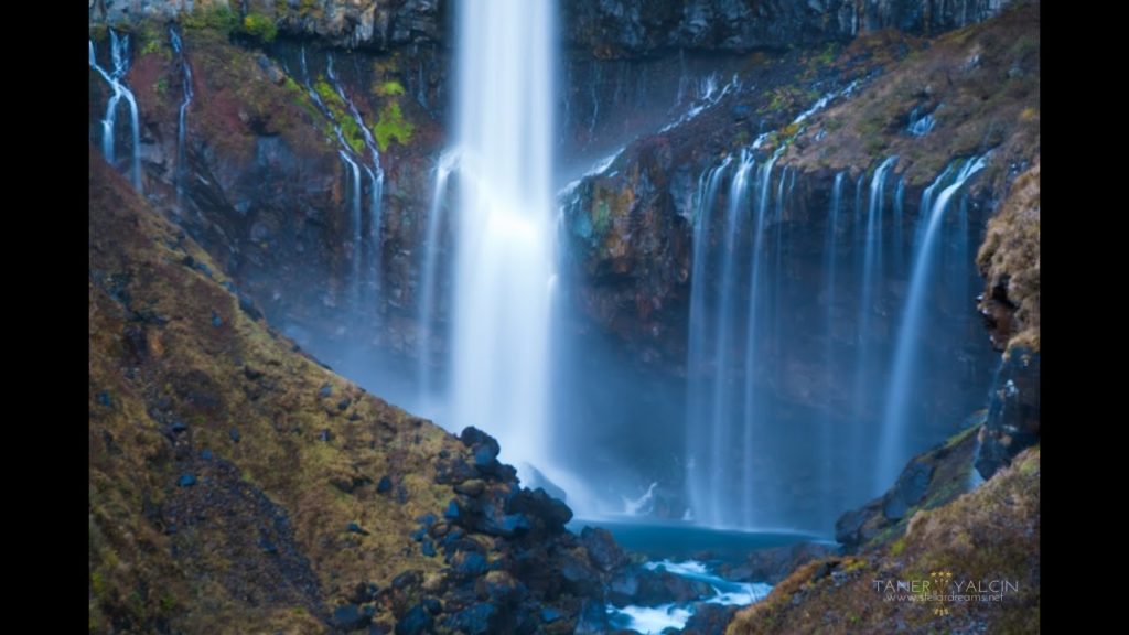 4K Kegon Falls and Lake Chuzenji in Tochigi Prefecture Japan