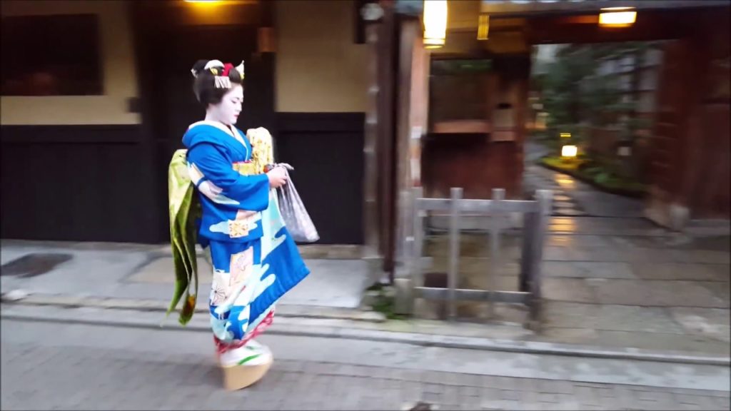 Walk with geisha in Kyoto's famous Gion district