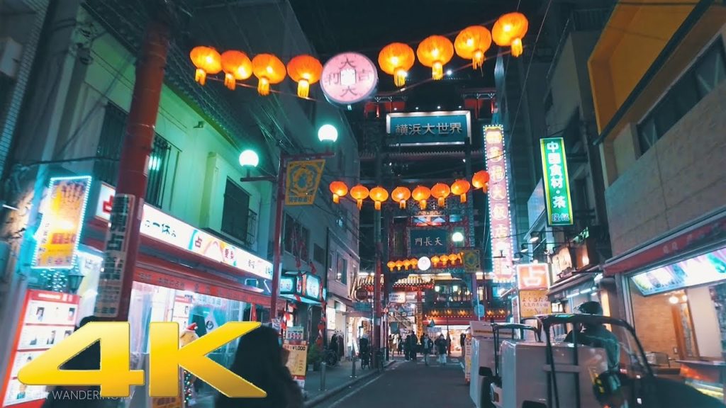 Walking around Yokohama Chinatown, Kanagawa Pref. at night Part2 - Long Take【神奈川・横浜中華街】 4K