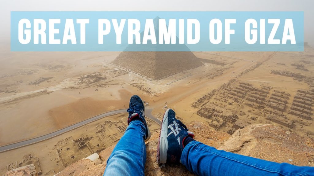 Climbing the Great Pyramid of Giza (146 metres)