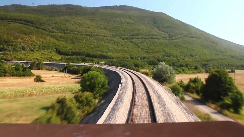 Lika railway cab-view