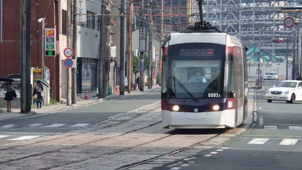 熊本市電0800形 慶徳校前～河原町 Kumamoto City Tram Type 0800 Tramcar