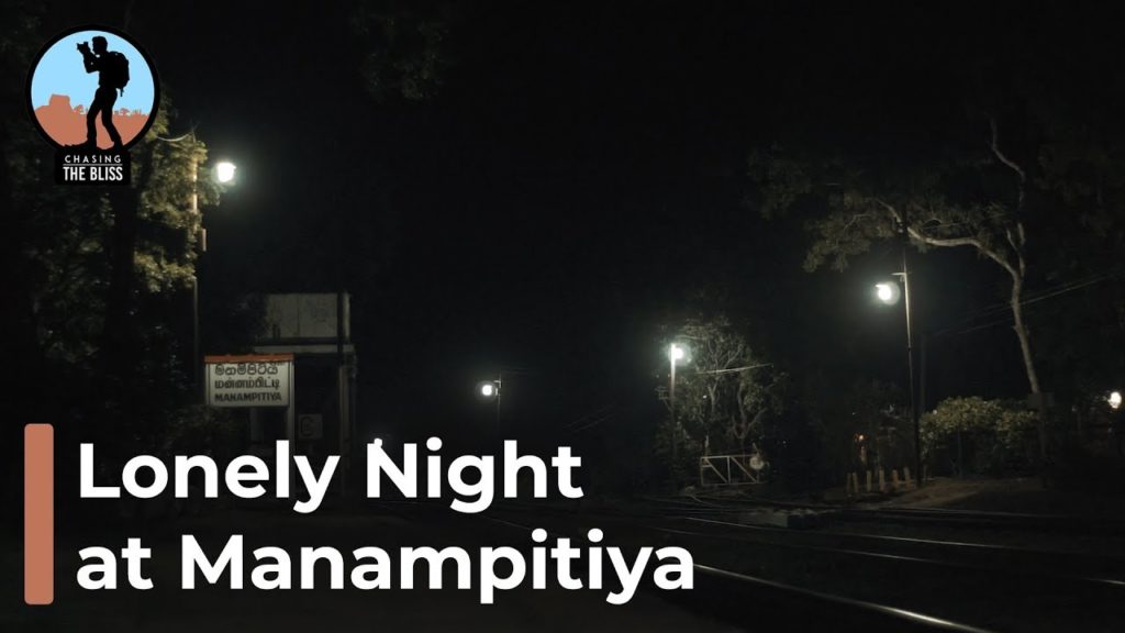 Haunting and Lonely Night at Manampitiya Railway Station, Sri Lanka - Night Train Journey Experience