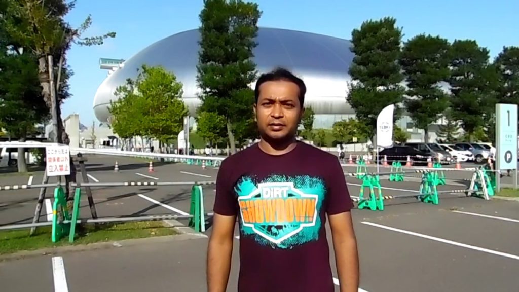 World famous Retractable surface Stadium "Sapporo Dome".
