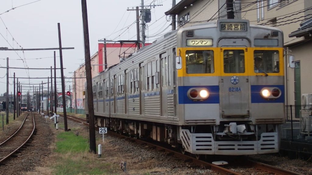 熊本電気鉄道6000形・01形 北熊本～黒髪町 Kumamoto Electric Railway 6000 series and 01 series EMU