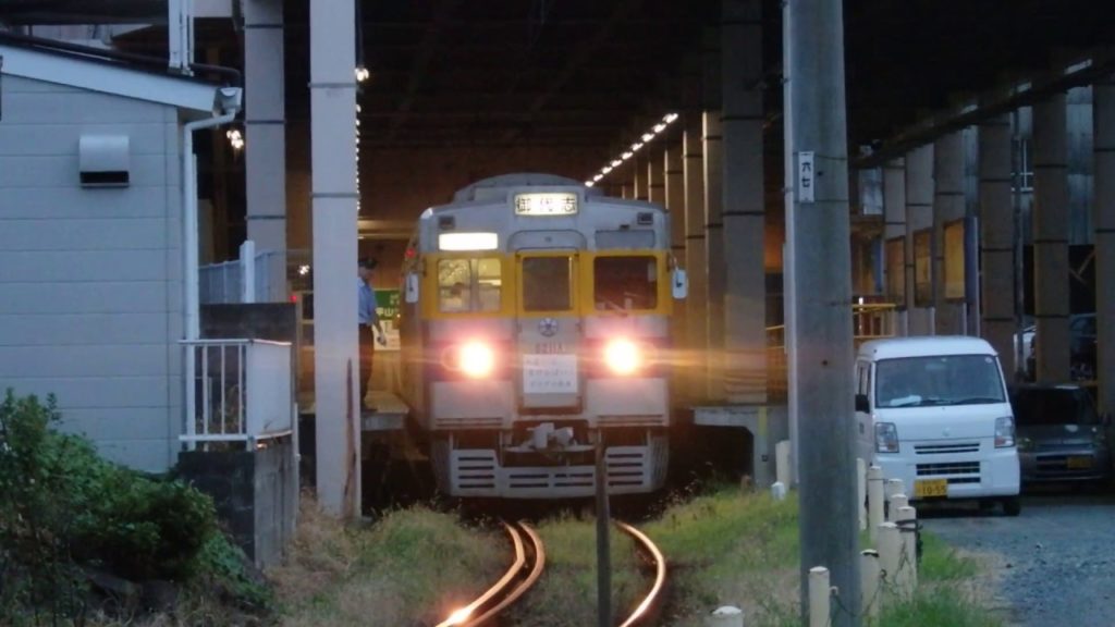 熊本電気鉄道6000形 藤崎宮前駅発車 Kumamoto Electric Railway 6000 series EMU