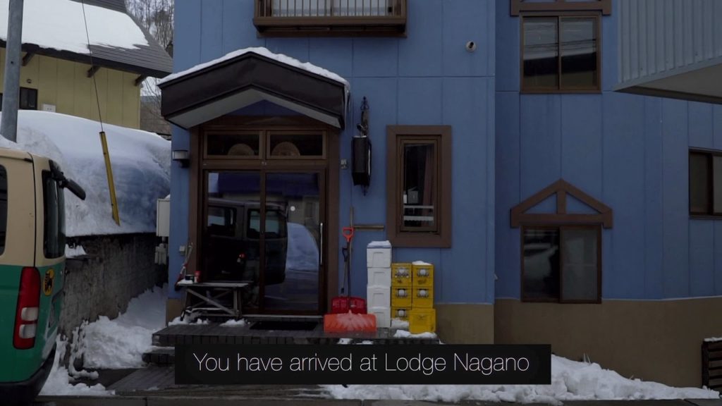 Shinden bus stop to Lodge Nagano, at Nozawa Onsen