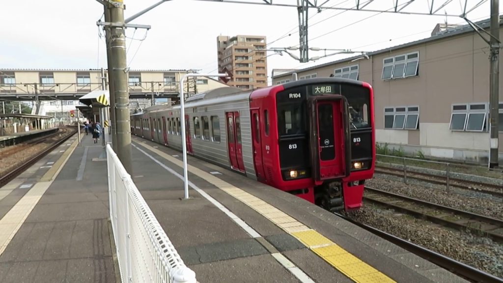 鹿児島本線813系快速 原田駅発車 JR Kyushu Kagoshima Main Line 813 series EMU