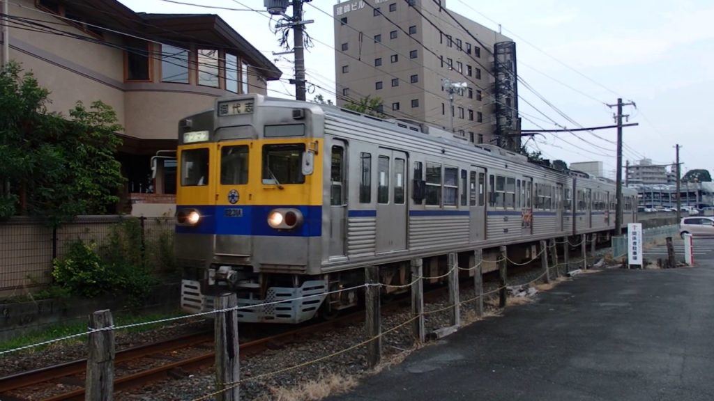 熊本電気鉄道6000形 黒髪町～北熊本 Kumamoto Electric Railway 6000 series EMU