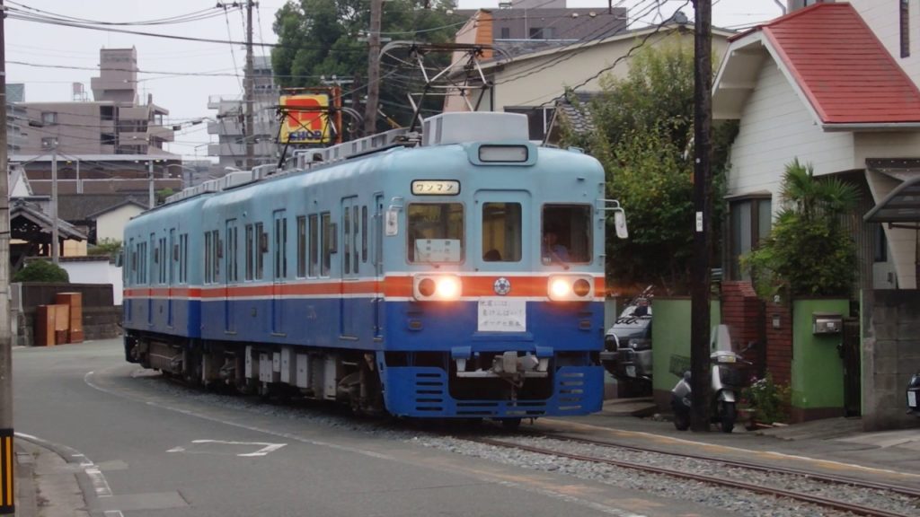 熊本電気鉄道200形 藤崎宮前～黒髪町 Kumamoto Electric Railway 200 series EMU