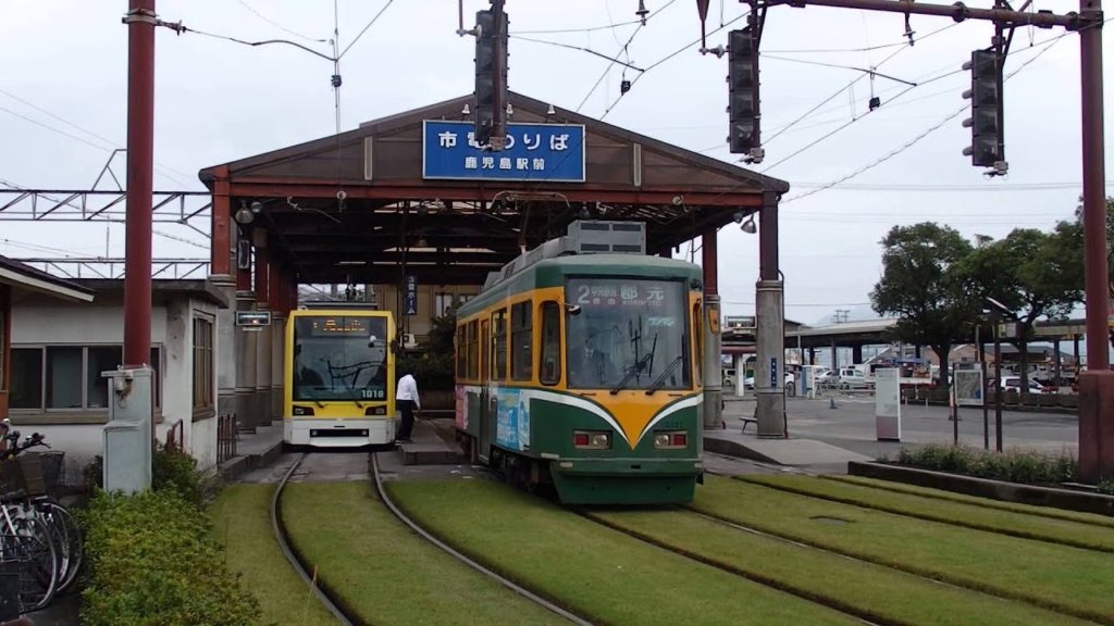 鹿児島市電2120形 鹿児島駅前電停発車 Kagoshima City Tram Type 2120
