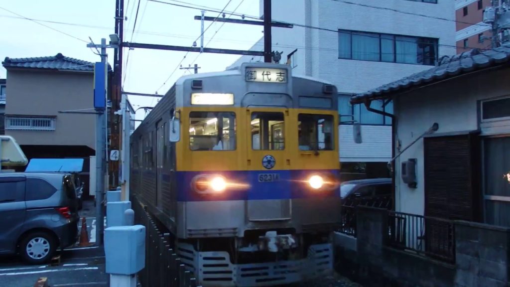 熊本電気鉄道6000形 藤崎宮前～黒髪町 Kumamoto Electric Railway 6000 series EMU