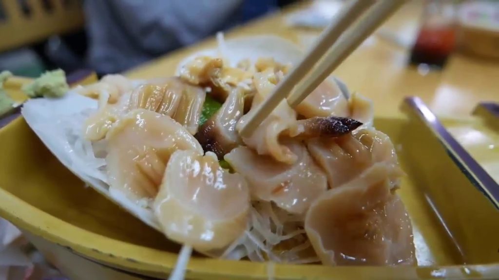 Japanese Street Food   GEODUCK SASHIMI Seafood Japan
