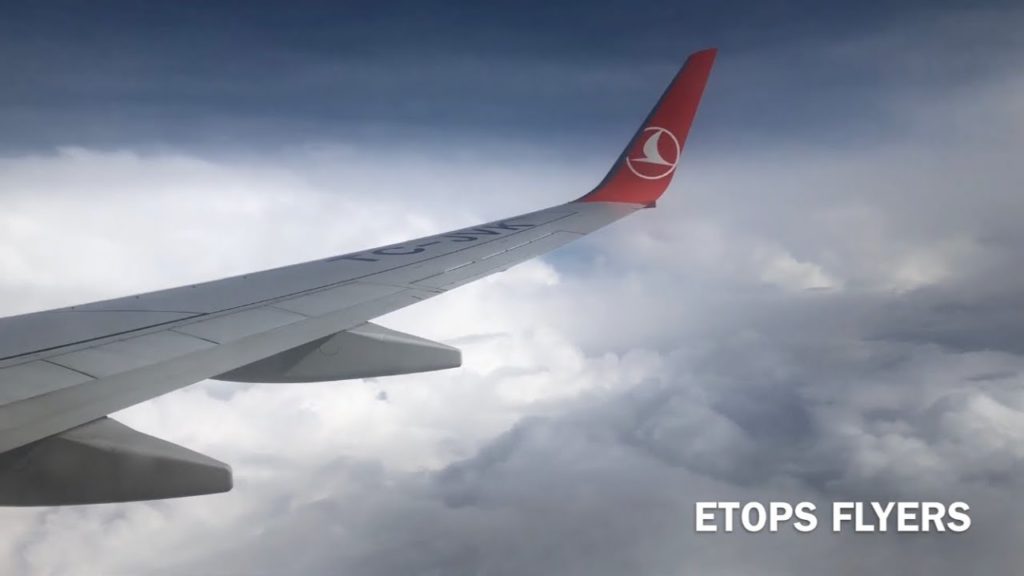 Turkish Airlines TC-JVK Boeing 737-800 Take Off & Departure Ankara Esenboga Airport Wing View