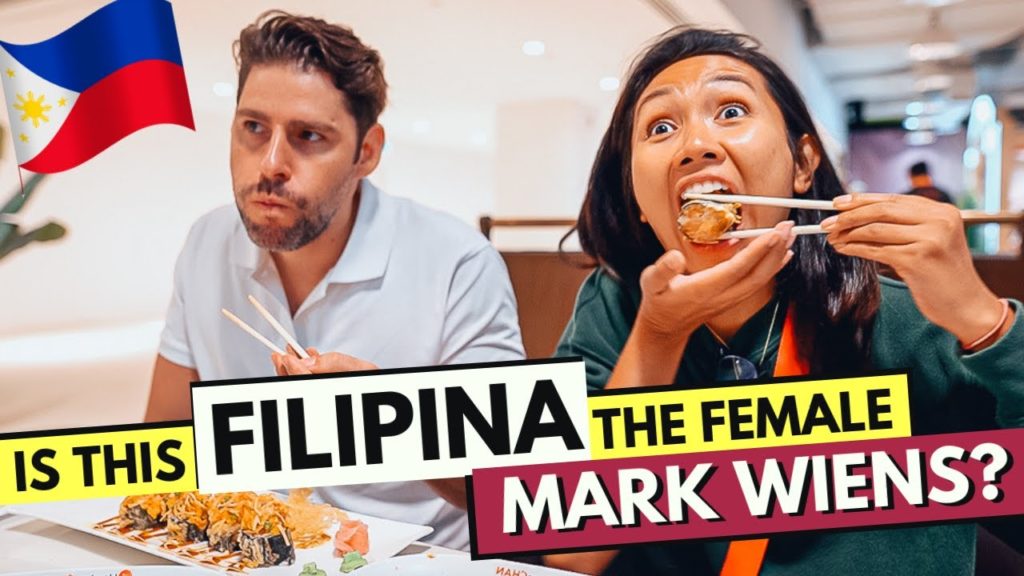 Is this FILIPINA the FEMALE Mark Wiens?? FUNNY Taste Test of FOOD DISTRICT BGC