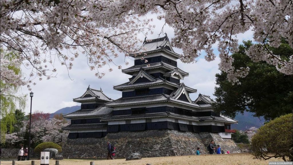 JG 4K HDR 長野 桜の松本城(国宝,史跡) Nagano,Matsumoto Castle(National Treasure,Historic Site)