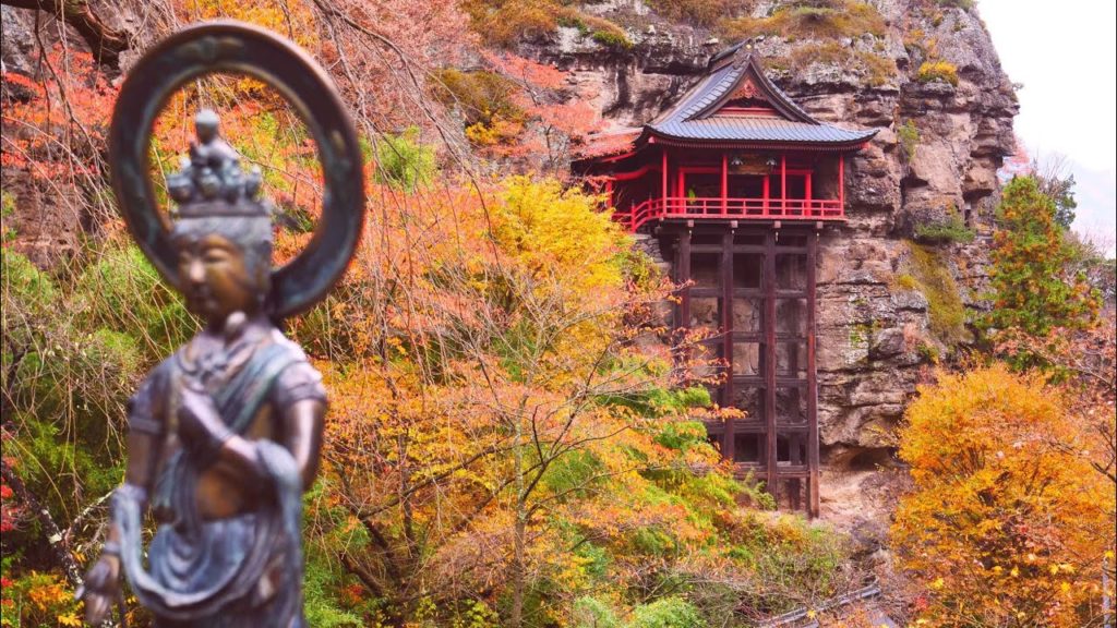 JG☆☆☆ 4K HDR 長野  布引観音 霊場の紅葉(重文) Nagano,Nunobiki Kannon in Autumn(Cultural Property)