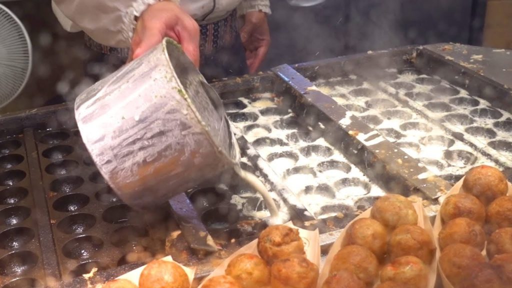 Japanese Street Food - Takoyaki (Octopus Bread)