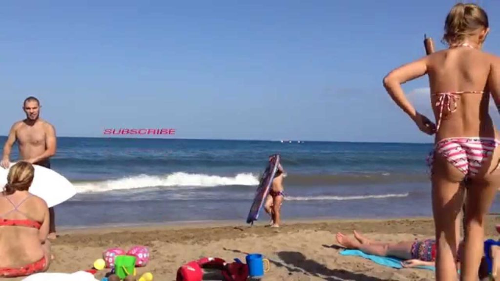 SPAIN CANARY ISLAND BEACH OF ENGLISH PLAYA INGLES