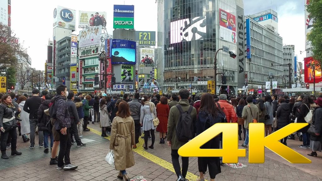 Walking around Shibuya - Tokyo - 渋谷を歩く- 4K Ultra HD