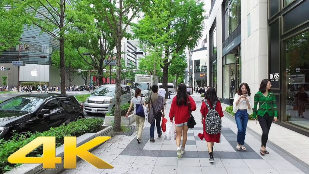 Walking around Midosuji Shopping Street, Osaka - Long Take【大阪・御堂筋】 4K