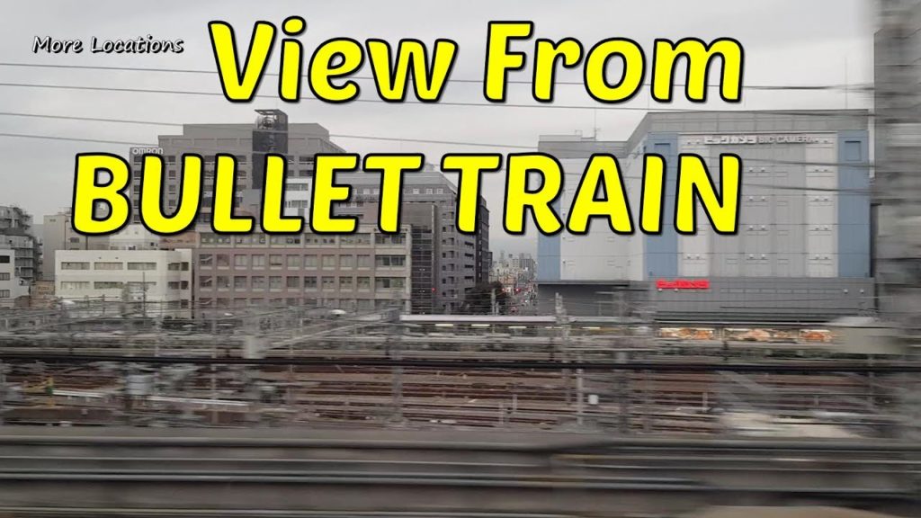 Shinkansen BULLET TRAIN Ride - Kyoto Japan