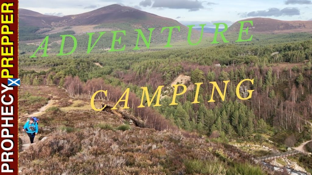Car camping & Wild camping in Scottish Highland Forest. Hiking & Bushcraft cooking Car camping & Wild camping in Scottish Highland Forest. Hiking & Bushcraft cooking