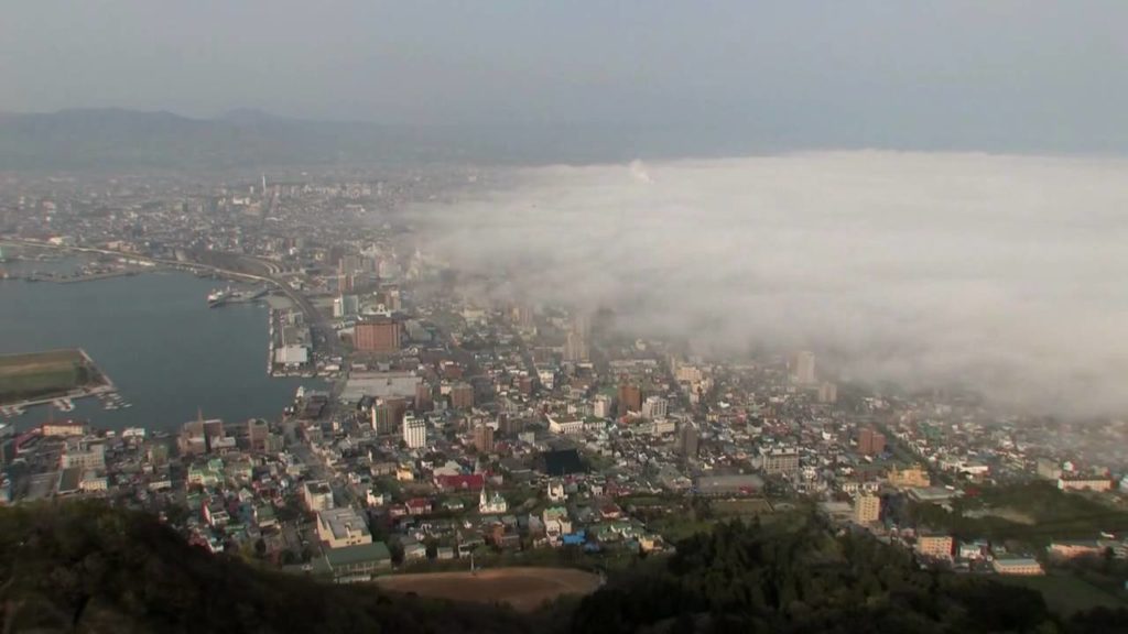 函館の海霧　　Sea mist　Hakodate