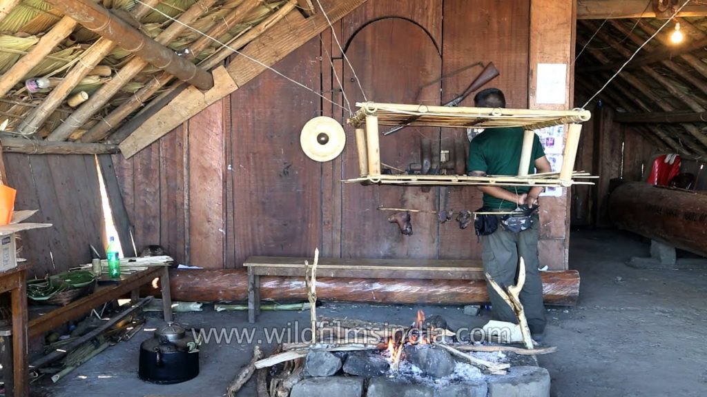 Visitors at Naga morung