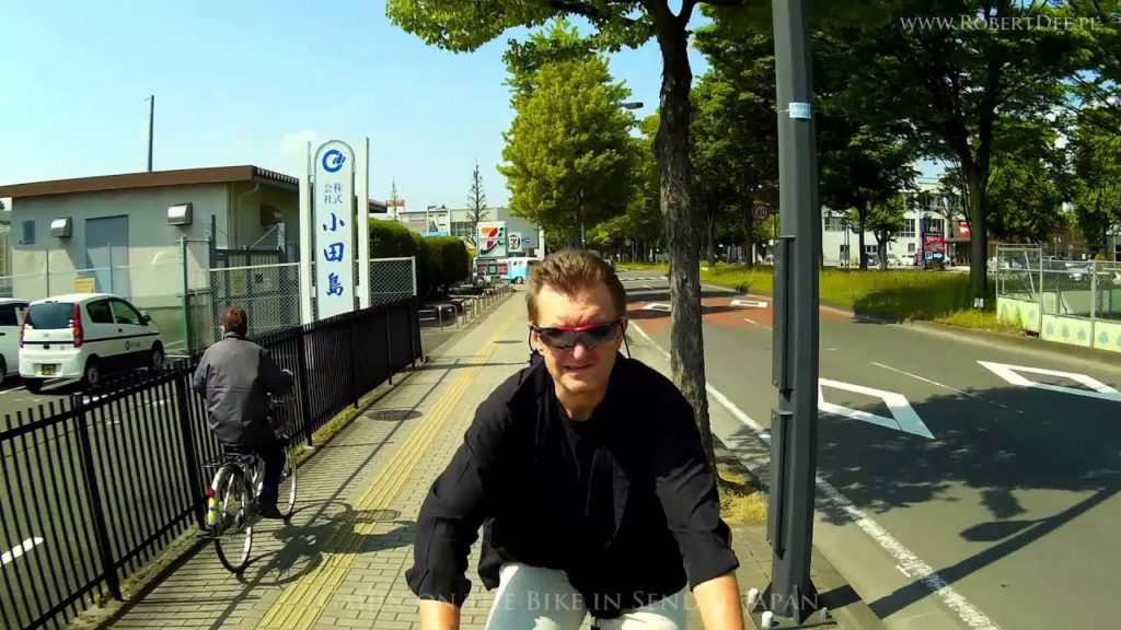 746. Gaijin on the Bicycle at Oroshimachi in Sendai, Japan