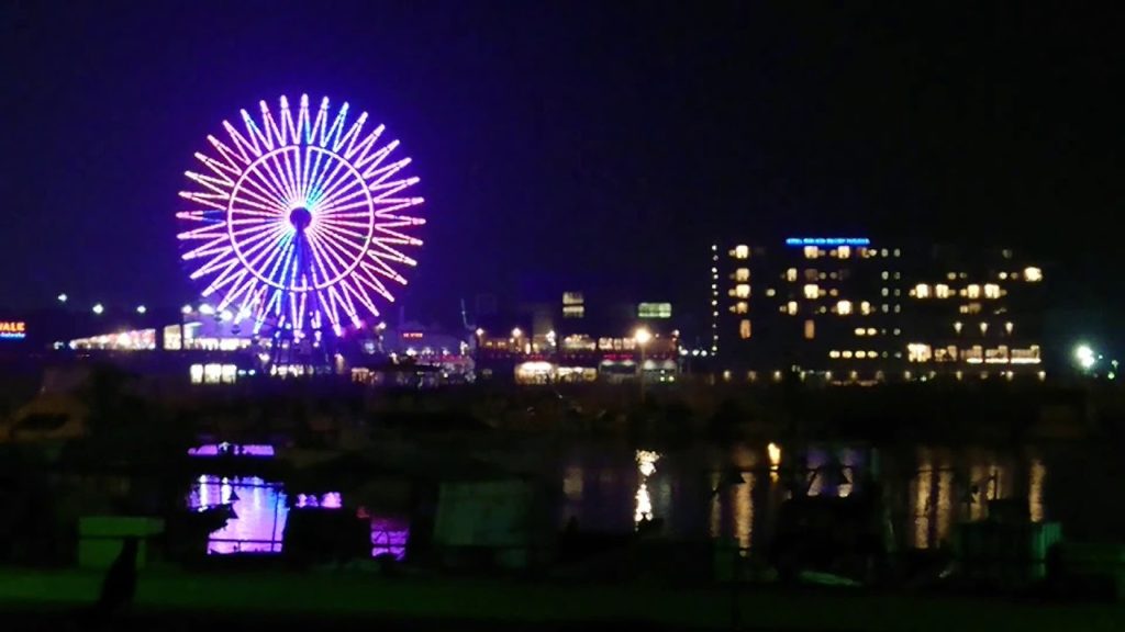 ⛄️1080pFullHD✨マリノアシティの花火みたいな観覧車の夜景 2018.7.17 Mov 0804