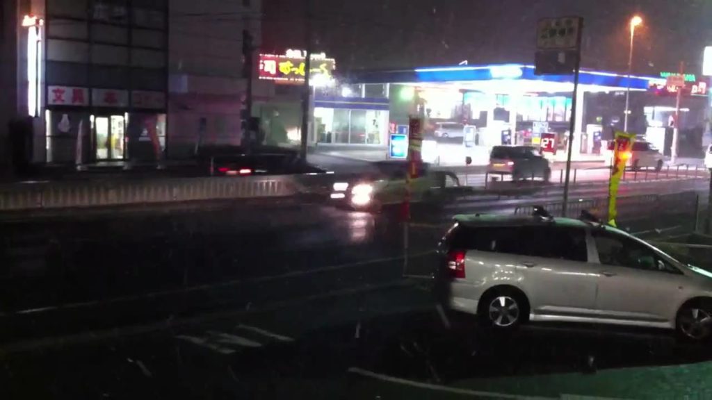 Snowing in Wakayama